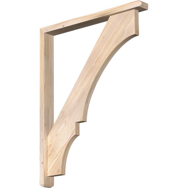 Ekena Millwork Balboa Craftsman Smooth Bracket w/ Offset Brace, Douglas Fir, 3 1/2"W x 32"D x 40"H BKT0402X32X40BOA04SDF - main